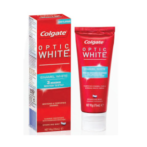 Stained Teeth: Colgate Optic White Enamel White Toothpaste 95gm