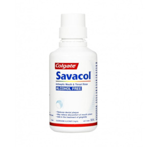 Colgate Savacol Alcohol Free 300ml Mouth Rinse