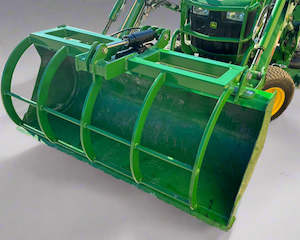 Tractor Fel Attachments Front End Loader: BOLT ON BRUSH GRAPPLE - For John Deere Series 1-3 Tractors