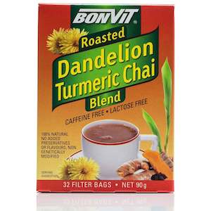 Bonvit Roasted Dandelion Turmeric Chai Blend 32 bags