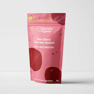 Little Bird Organics Good Macaroons Sour Cherry, Chocolate & Almond 125g