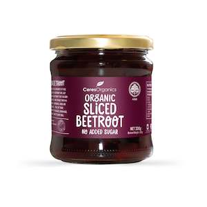 Ceres Organics Sliced Beetroot No Added Sugar 330g