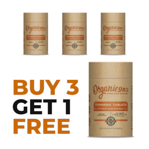 Organic Turmeric Tablets 3 get 1 free