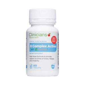 Clinicians - B Complex Vitamin Active - [60 tabs]