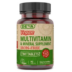 General store operation - mainly grocery: Deva - Vegan Multivitamin & Mineral Supplement [Iron-Free] - [90 Tiny Tabs]