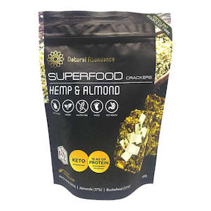 Natrual Abundance - Superfood Crackers Hemp & Almond - [100g]