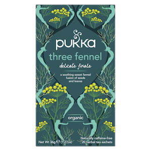 General store operation - mainly grocery: Pukka - Organic Three Fennel Tea - [20 Bags]