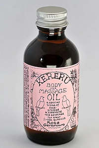 General store operation - mainly grocery: Kereru - Massage Oil (Rose Geranium) - [100ml]