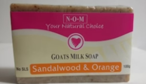 N.O.M. - Gaots Milk Soap Sandalwood & Organge] - [100g]