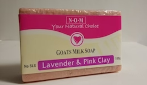 N.O.M. - Gaots Milk Soap [Lavender & Pink Clay] - [100g]