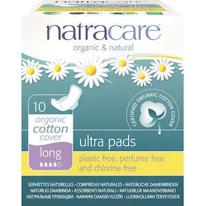 Natracare - Organic Ultra Pads With Wings (Long) - [10 Pack]