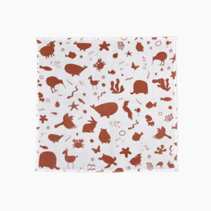 CaliWoods - Organic Baby Muslin Wrap [Animal Print - 1m2]