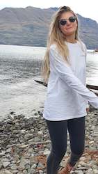 White Long Sleeve Top (organic)