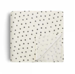 Homewares: Swaddle - Black Daisy