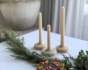 Gift: Antoinette Beeswax Candles | Set of 3