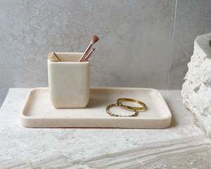 Saardé Bathroom Tray | Marshmallow