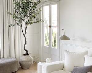 Faux Potted Olive Tree