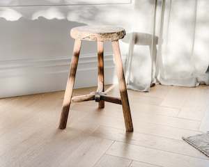 Gift: Antique Round Wooden Stool