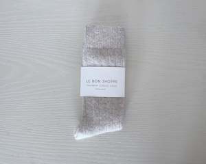 Le Bon Shoppe | Extended Cashmere Socks | Fawn