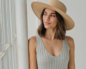 Gift: Sophie | Boater Hat | Natural