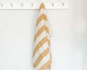 Linen Tea Towel | Sunflower Stripe