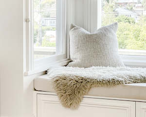 Cyprian Slub Euro Cushion | Oatmeal