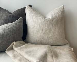 Cyprian Slub Cushion | Oatmeal