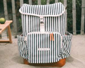 Gift: Business & Pleasure | Backpack Cooler | Laurens Navy Stripe