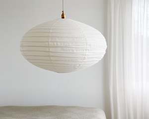 Wabi Linen Shade | Oval | Off-White | 80cm