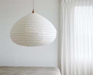 Wabi Linen Shade | Oval Drop | Off White | 80cm