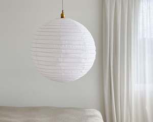 Wabi Linen Shade | Luna | White | 60cm