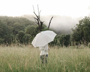 Business & Pleasure | Rain Umbrella | Antique White