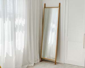 Hubsch Oak Floor Mirror