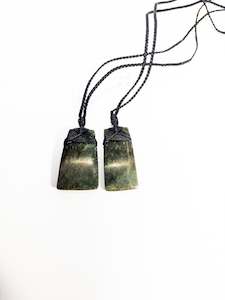 Small Large New Zealand Pounamu Hei Toki Twin Set