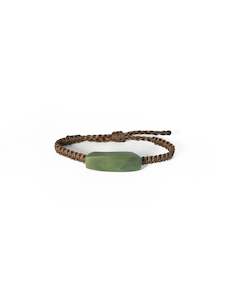 New Zealand Greenstone Plate Bracelet (Small)