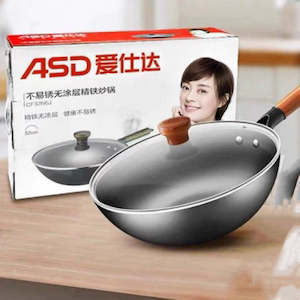 ASD CN CF32J4WJ Iron Wok 32cm