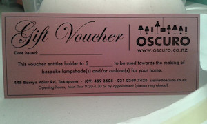 Gift Voucher oscuro