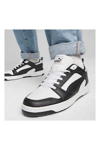 Shoe: P-R47 (Puma rebound V6 low white/black) 102496500