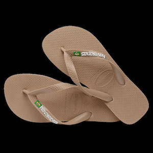 HA-Z6 (Havaianas brazil logo flip flops tan 3581) 112391739