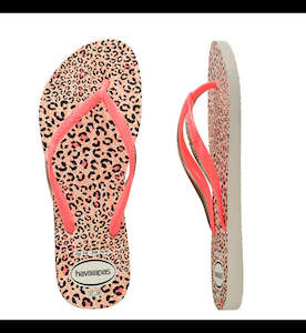 HA-KO4 (HAVAIANAS KIDS SLIM ANIMALS 6577 WHITE/CORAL) 121891300