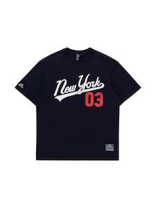 MJA-J12 (Majestic major league baseball script number tee new york yankees vinta…