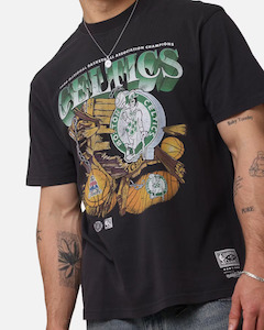 Shoe: MNA-H39 (Mitchell & ness bevel burst tee celtics overdyed black) 112493478