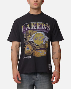 Shoe: MNA-M39 (Mitchell & ness bevel burst tee lakers overdyed black) 112493478