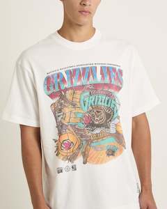 Shoe: MNA-O39 (Mitchell & ness bevel burst tee grizzlies vintage white) 112493478