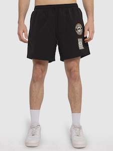 MNA-R38 (Mitchell & ness badge nylon short penrith panthers black) 102493913