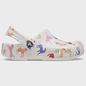 Shoe: CR-J9 (Crocs classic character print clog kids unicorn) 72493478