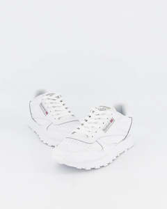 R-Z14 (Reebok classic leather shoes big kids white/white) 62395115