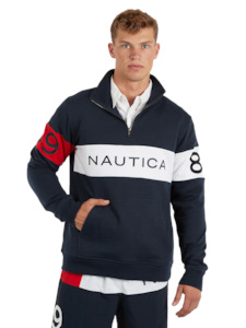 NTA-I11 (Nautica cairn 1/4 zip big & tall pullover dark navy) 122493913