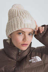 Shoe: NFA-X5 (The north face cozy chunky cabin beanie gardenia white/gravel/khaki stone) 102493478