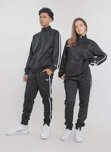 CA-U12 (Champion lifestyle zip through track jacket and skinny jogger set black) 22498477